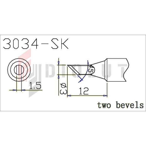 Čepeľ Q305-SK 3mm čepeľ so snímačom teploty pre QUICK303D